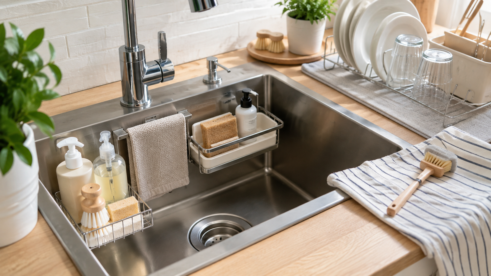 как огранизовать мойку на кухне