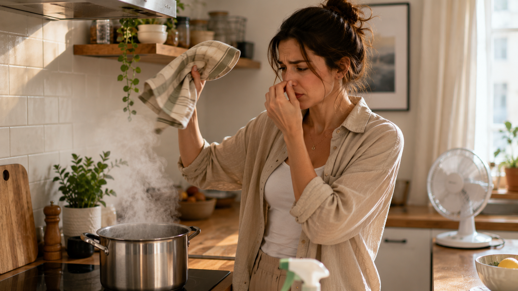 неприятный запах на кухне