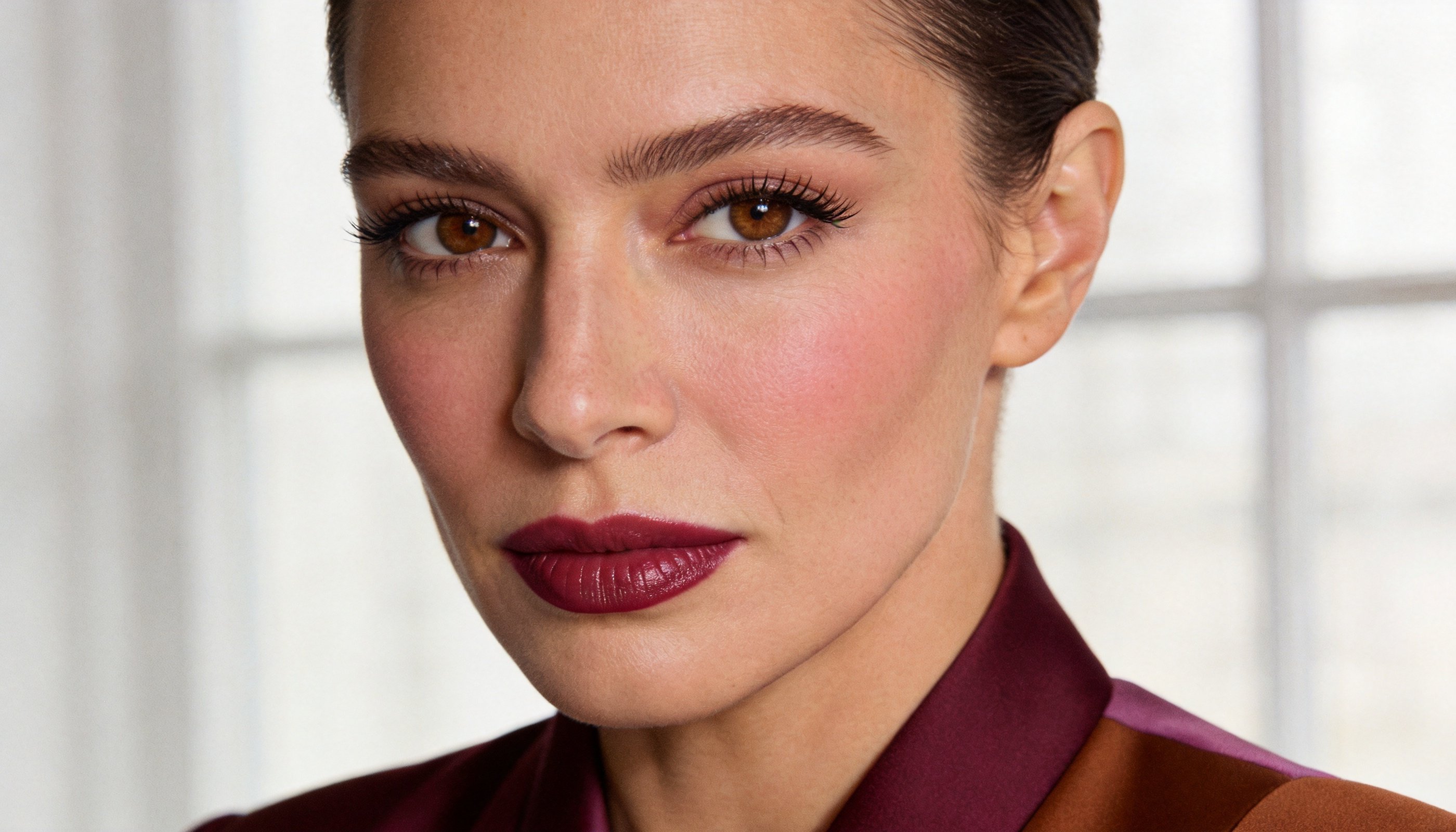 Бьюти-тренды осени-2026: skin-first макияж, ягодные губы и оттенки burgundy для женщин 30+