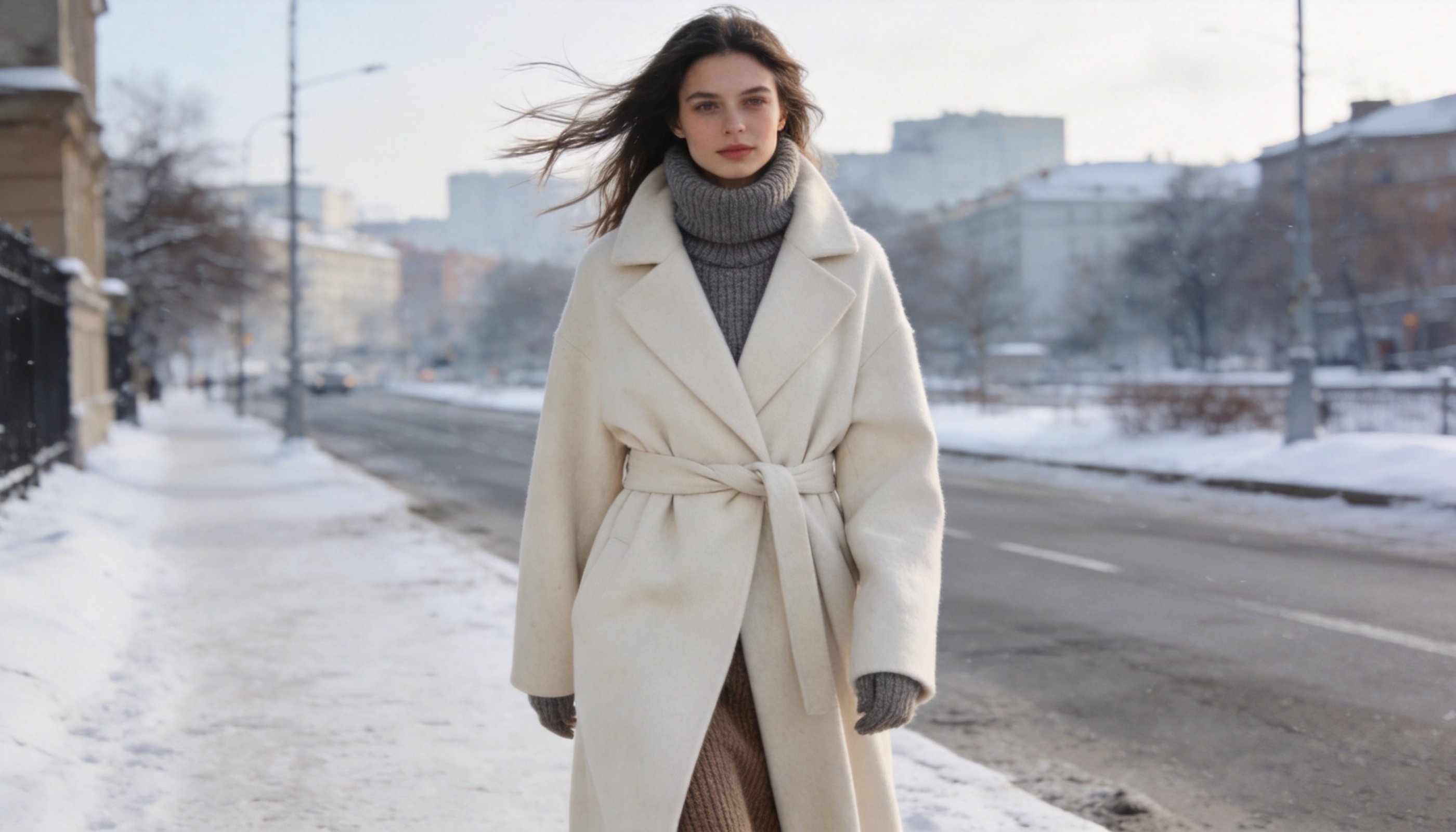 Пальто-халаты Colleen Allen и Calvin Klein: как выбрать посадку для объемного трикотажа и ветреной погоды